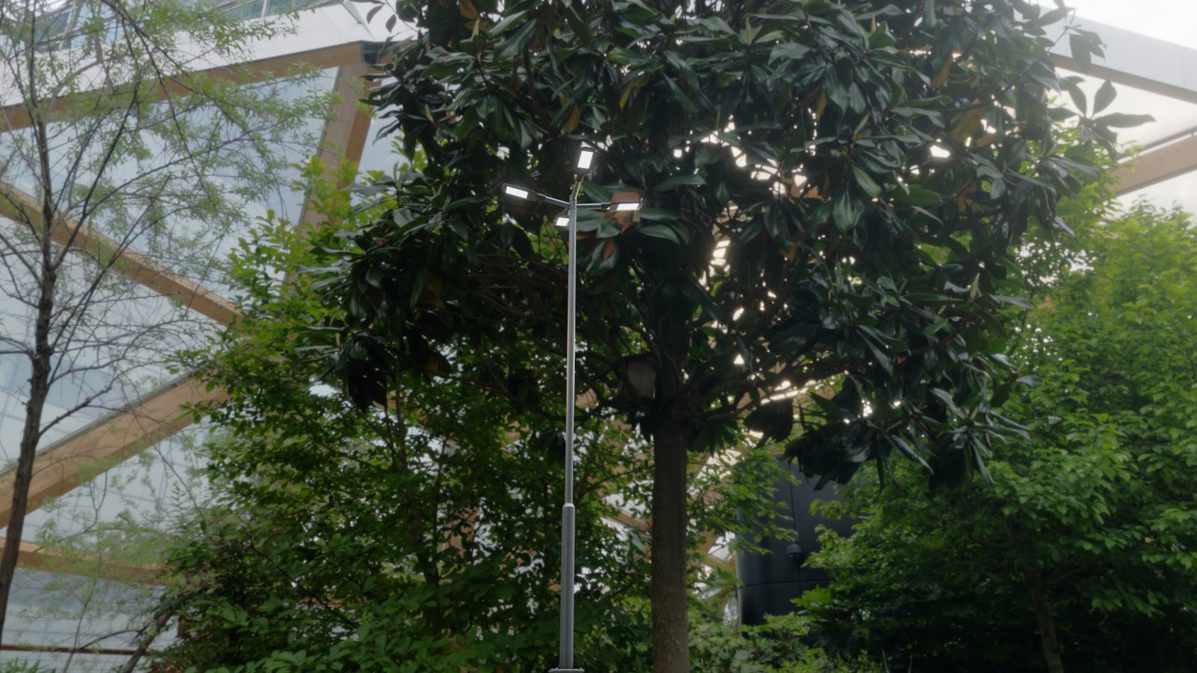 Street Light 12 version 9 5m with pole 2 Low-poly 3D model_12