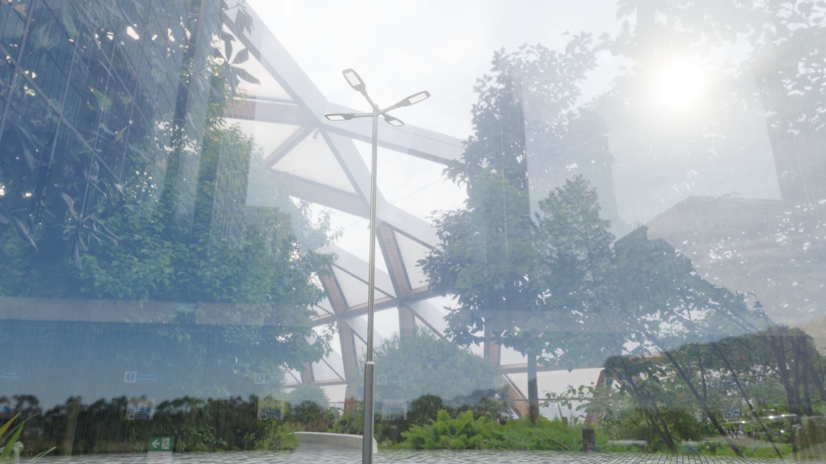 Street Light 12 version 9 5m with pole 2 Low-poly 3D model_88