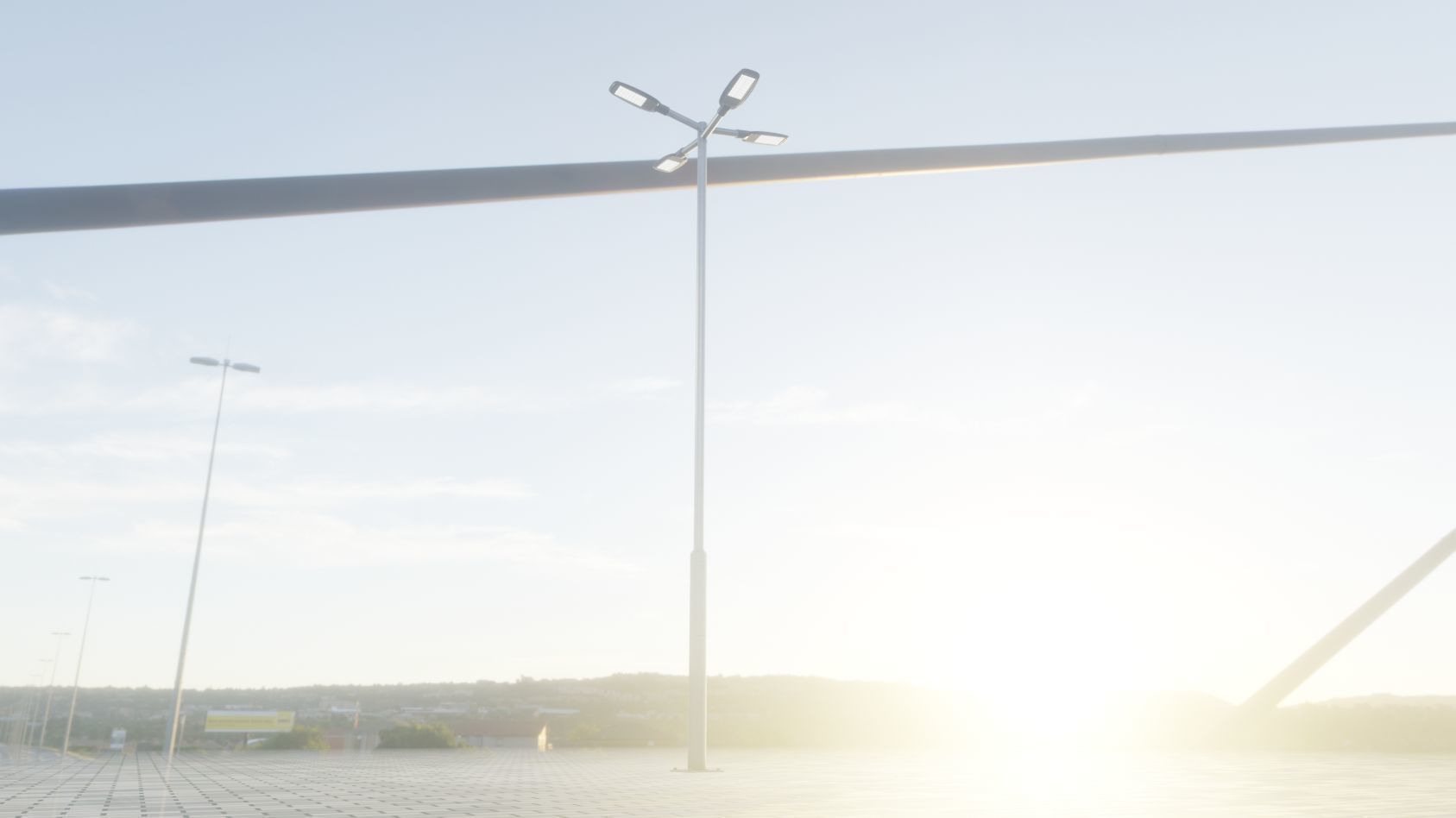 Street Light 12 version 9 5m with pole 2 Low-poly 3D model_35