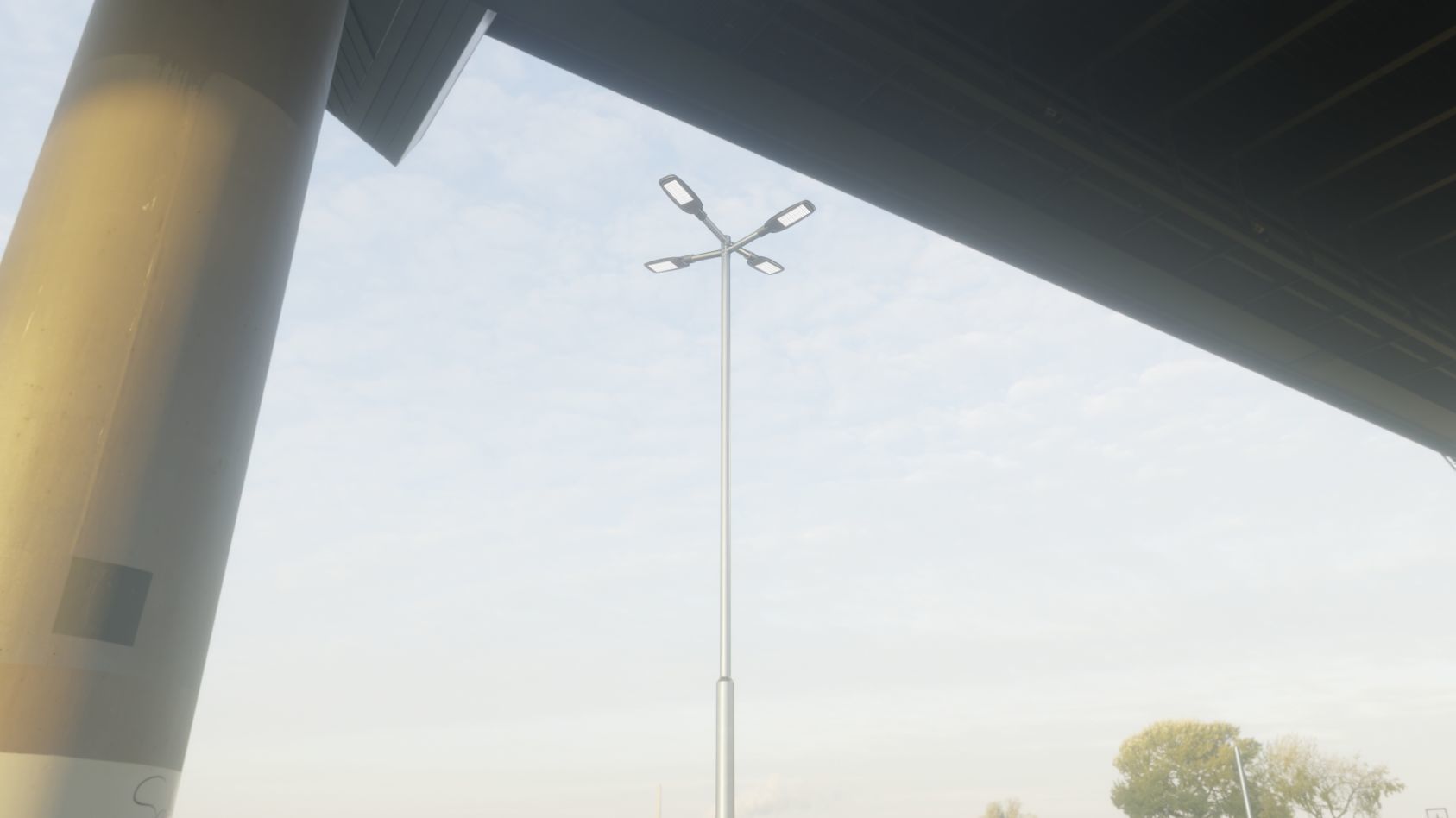 Street Light 12 version 9 5m with pole 2 Low-poly 3D model_72