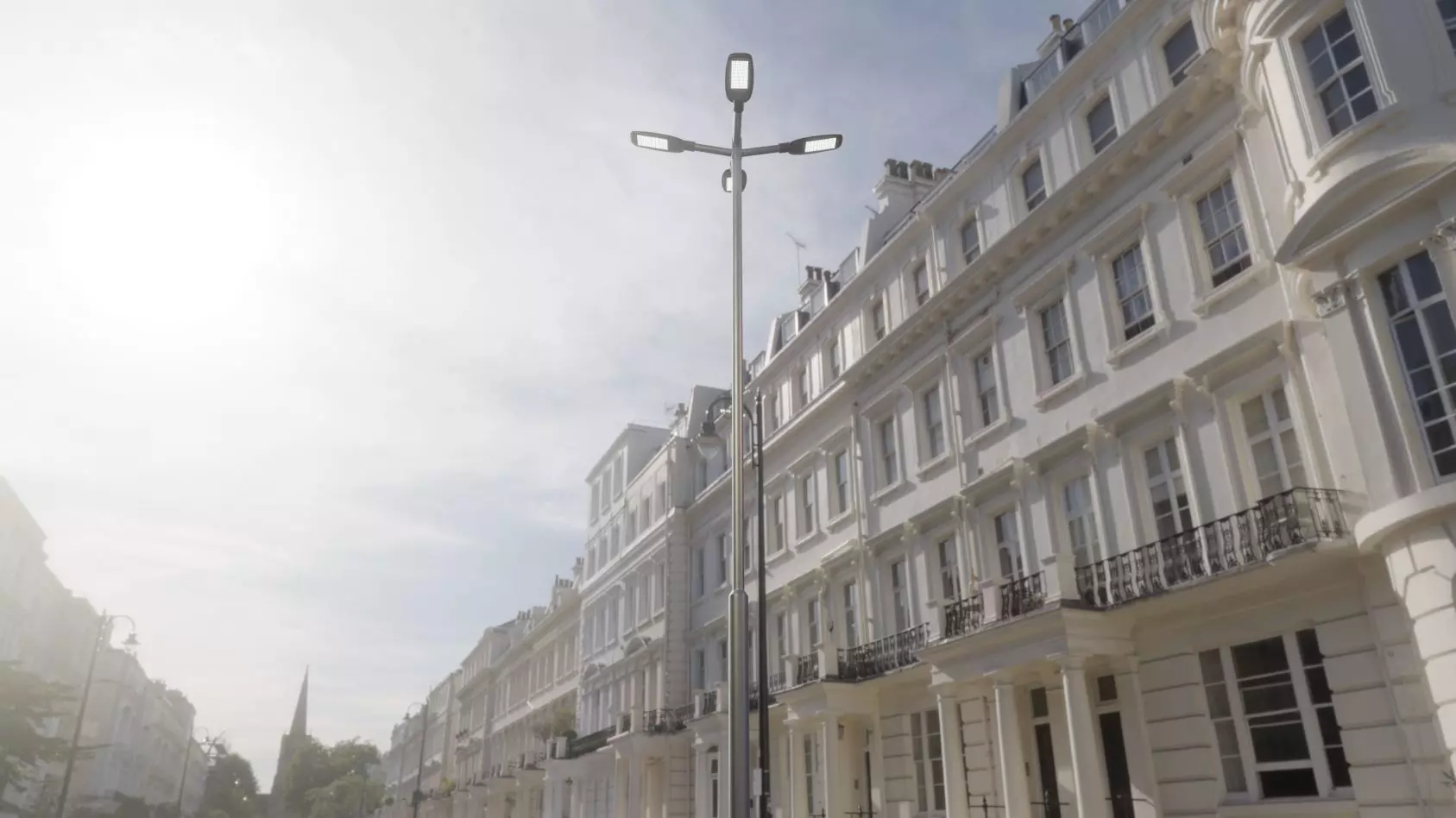 Street Light 12 version 9 5m with pole 2 Low-poly 3D model_0