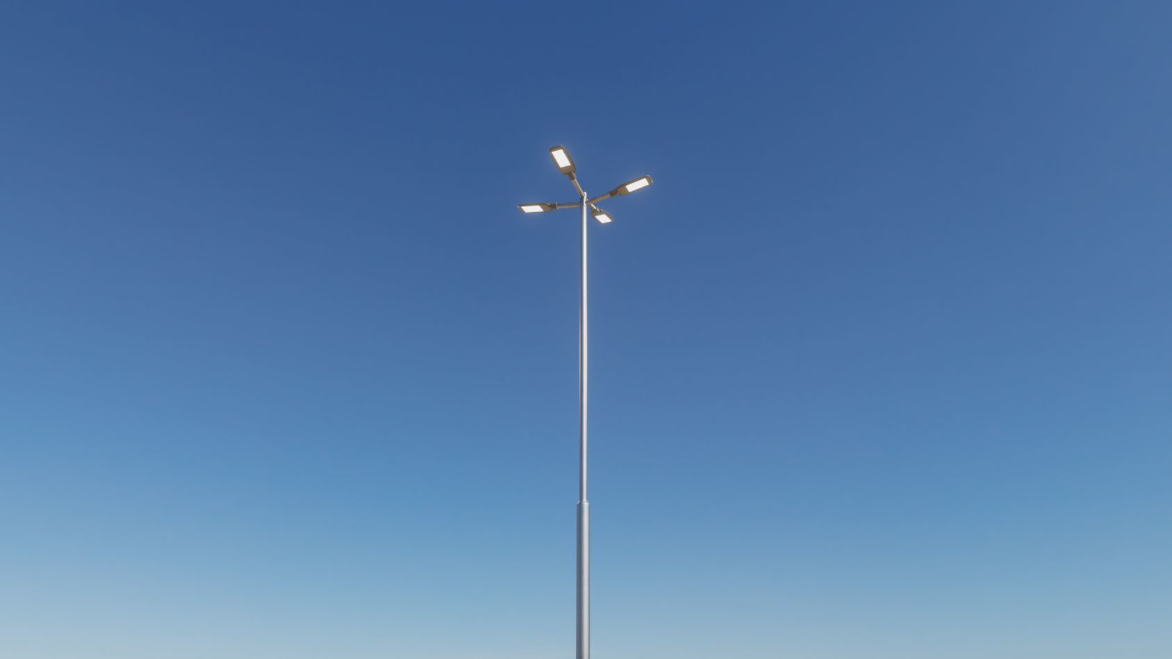 Street Light 12 version 9 5m with pole 2 Low-poly 3D model_15