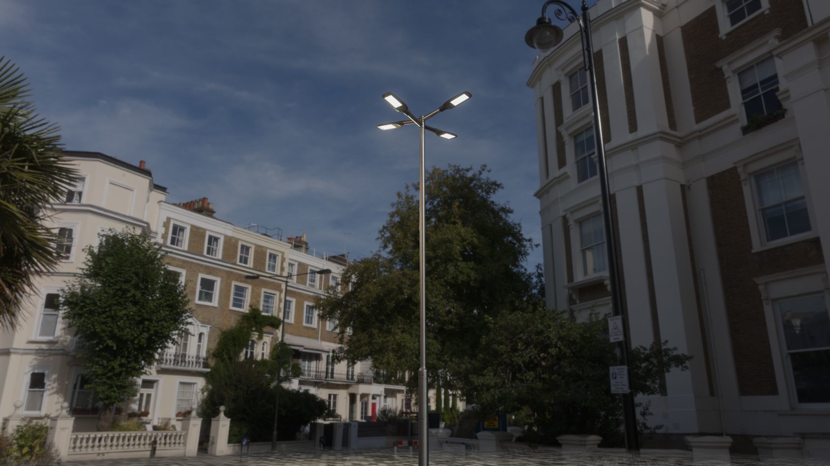 Street Light 12 version 9 5m with pole 2 Low-poly 3D model_97