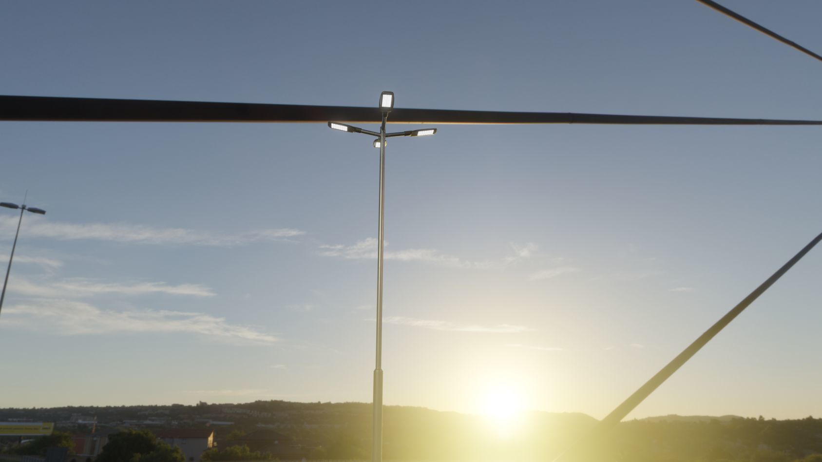 Street Light 12 version 9 5m with pole 2 Low-poly 3D model_85