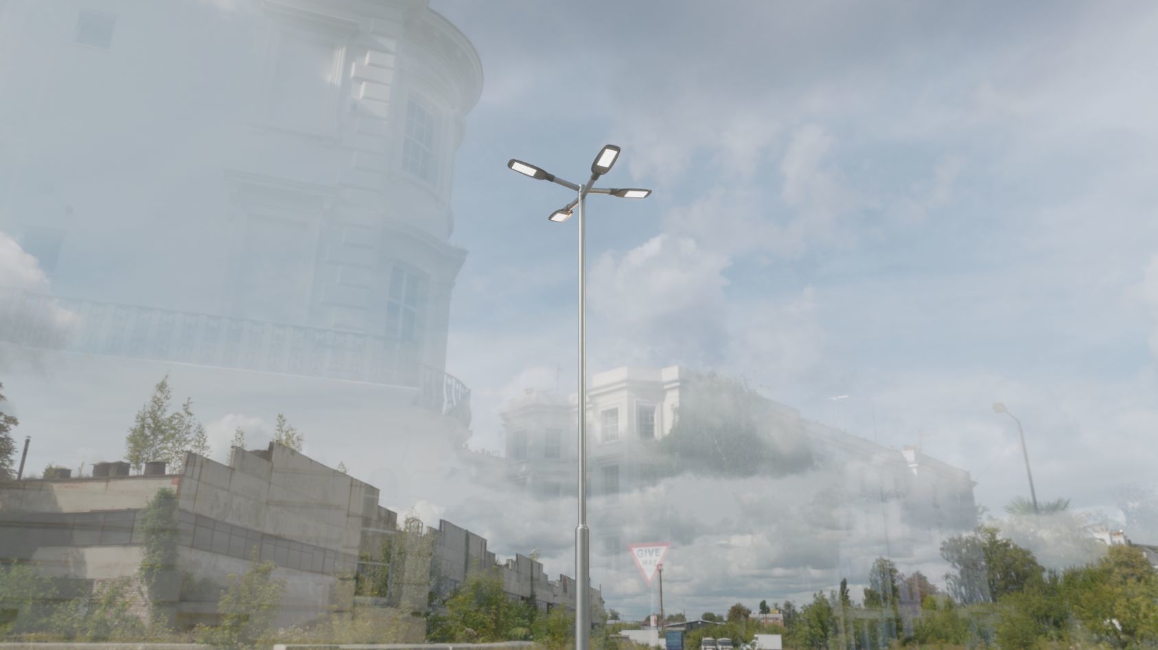 Street Light 12 version 9 5m with pole 2 Low-poly 3D model_75