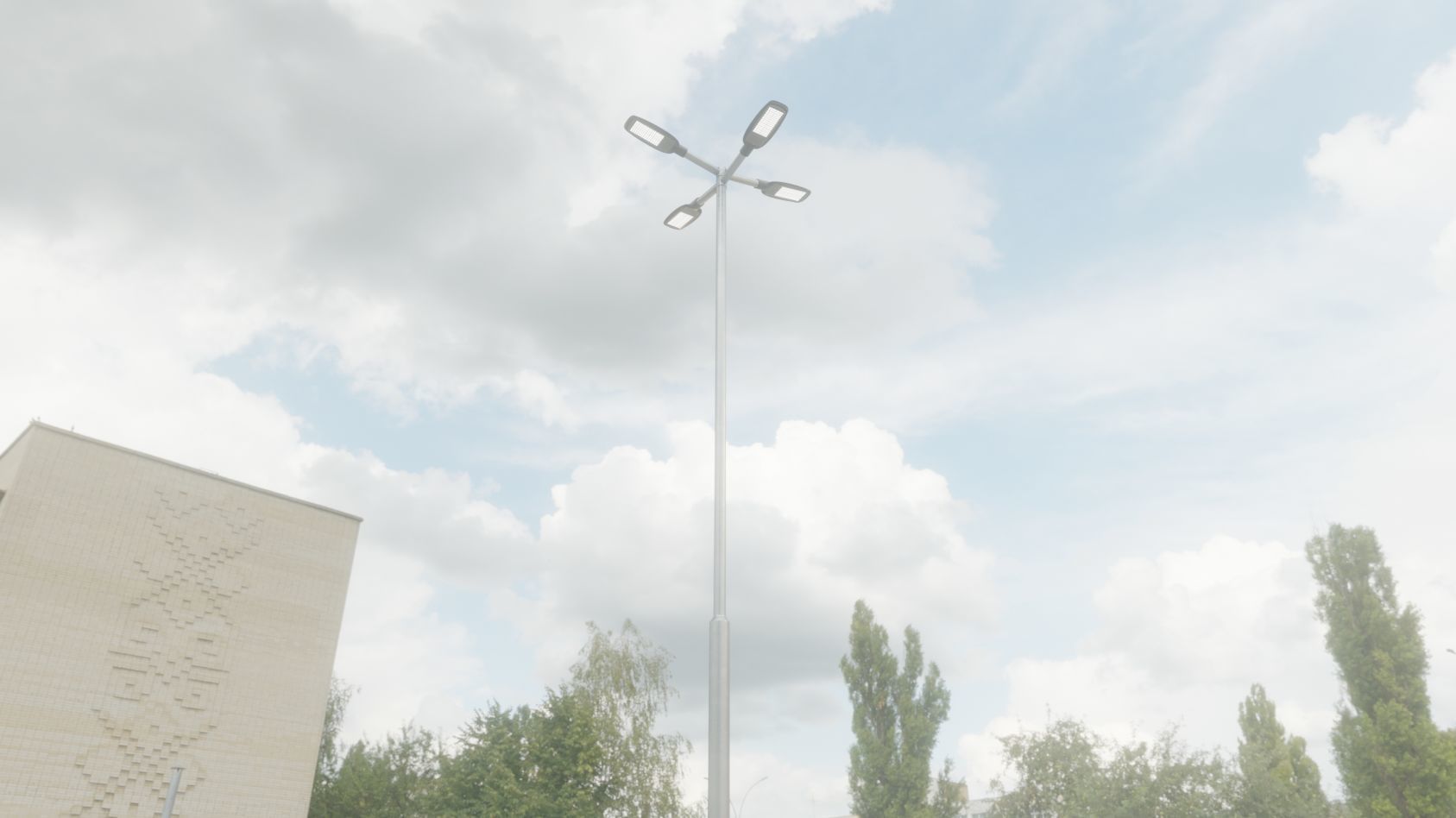 Street Light 12 version 9 5m with pole 2 Low-poly 3D model_51
