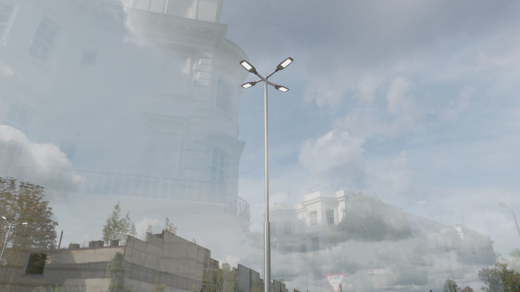 Street Light 12 version 9 5m with pole 2 Low-poly 3D model_25