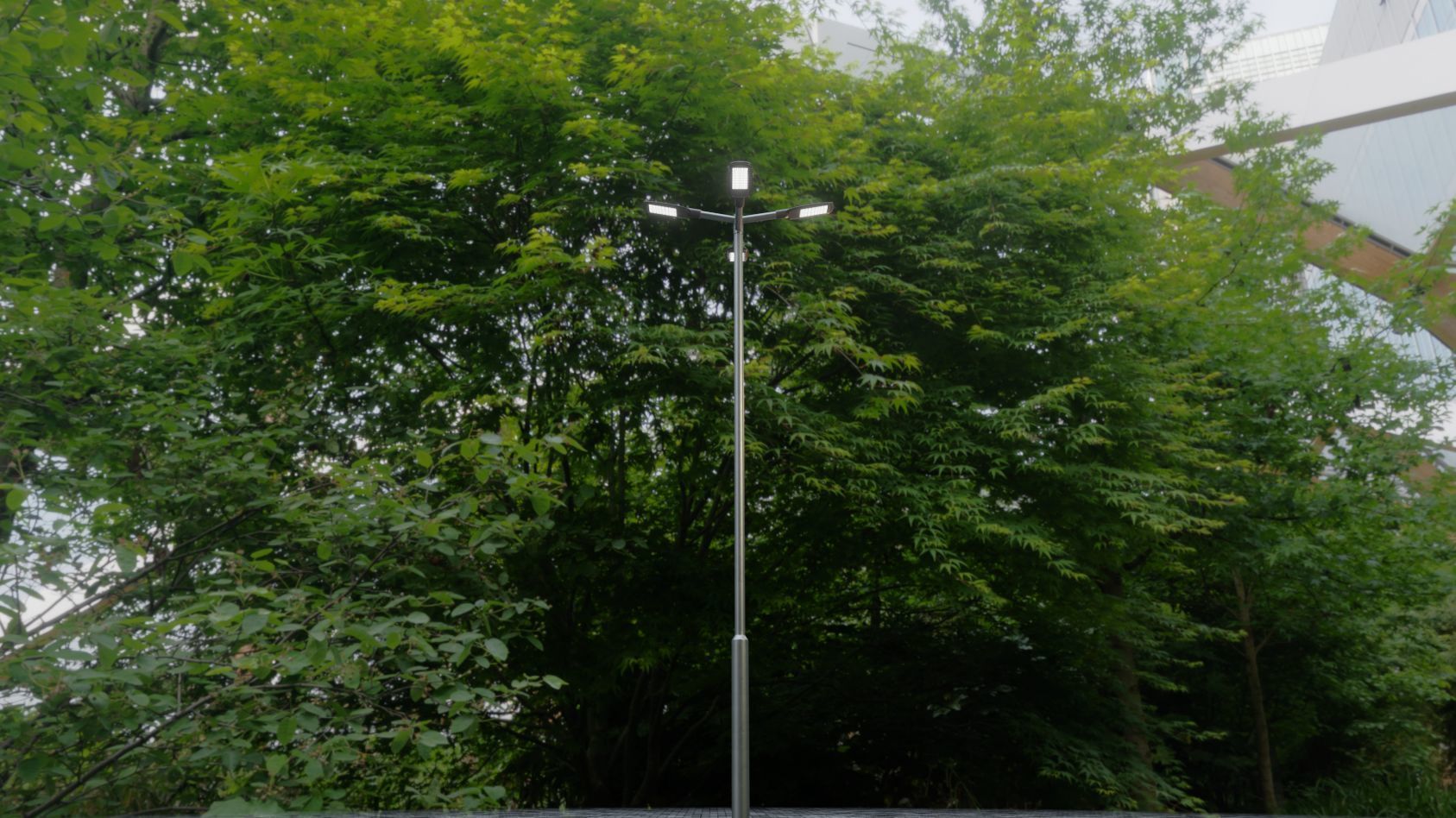 Street Light 12 version 9 5m with pole 2 Low-poly 3D model_77