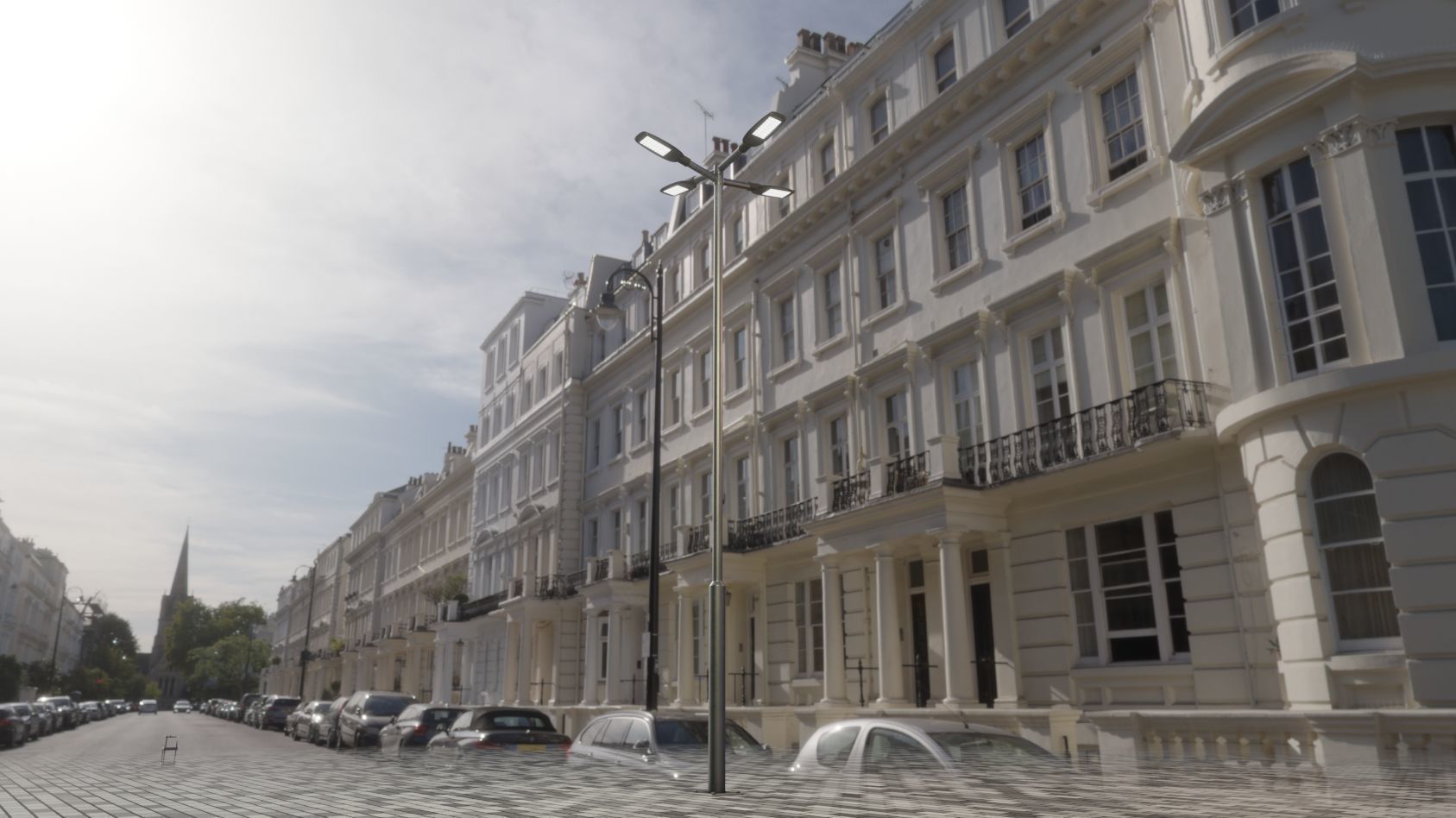 Street Light 12 version 9 5m with pole 2 Low-poly 3D model_82