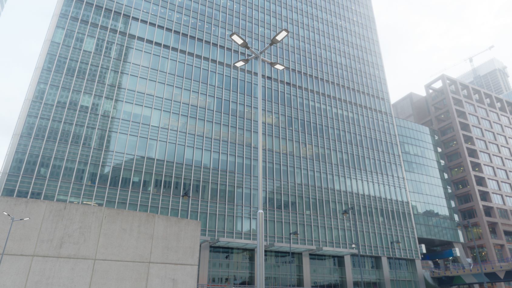 Street Light 12 version 9 5m with pole 2 Low-poly 3D model_58