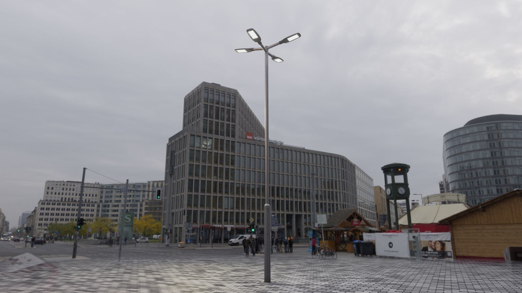 Street Light 12 version 9 5m with pole 2 Low-poly 3D model_96