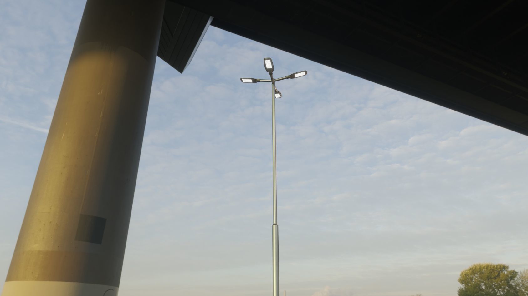 Street Light 12 version 9 5m with pole 2 Low-poly 3D model_22