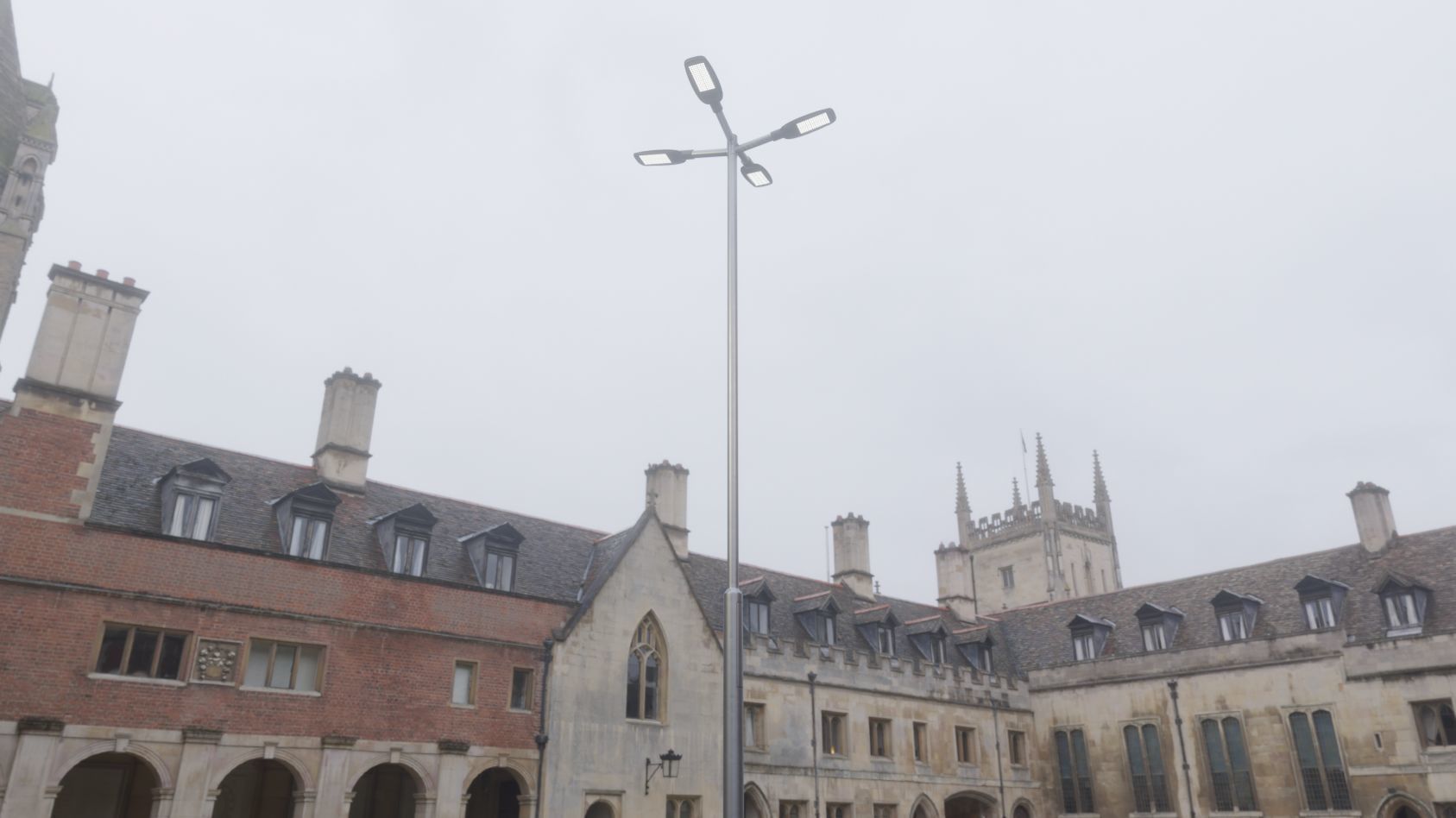 Street Light 12 version 9 5m with pole 2 Low-poly 3D model_4