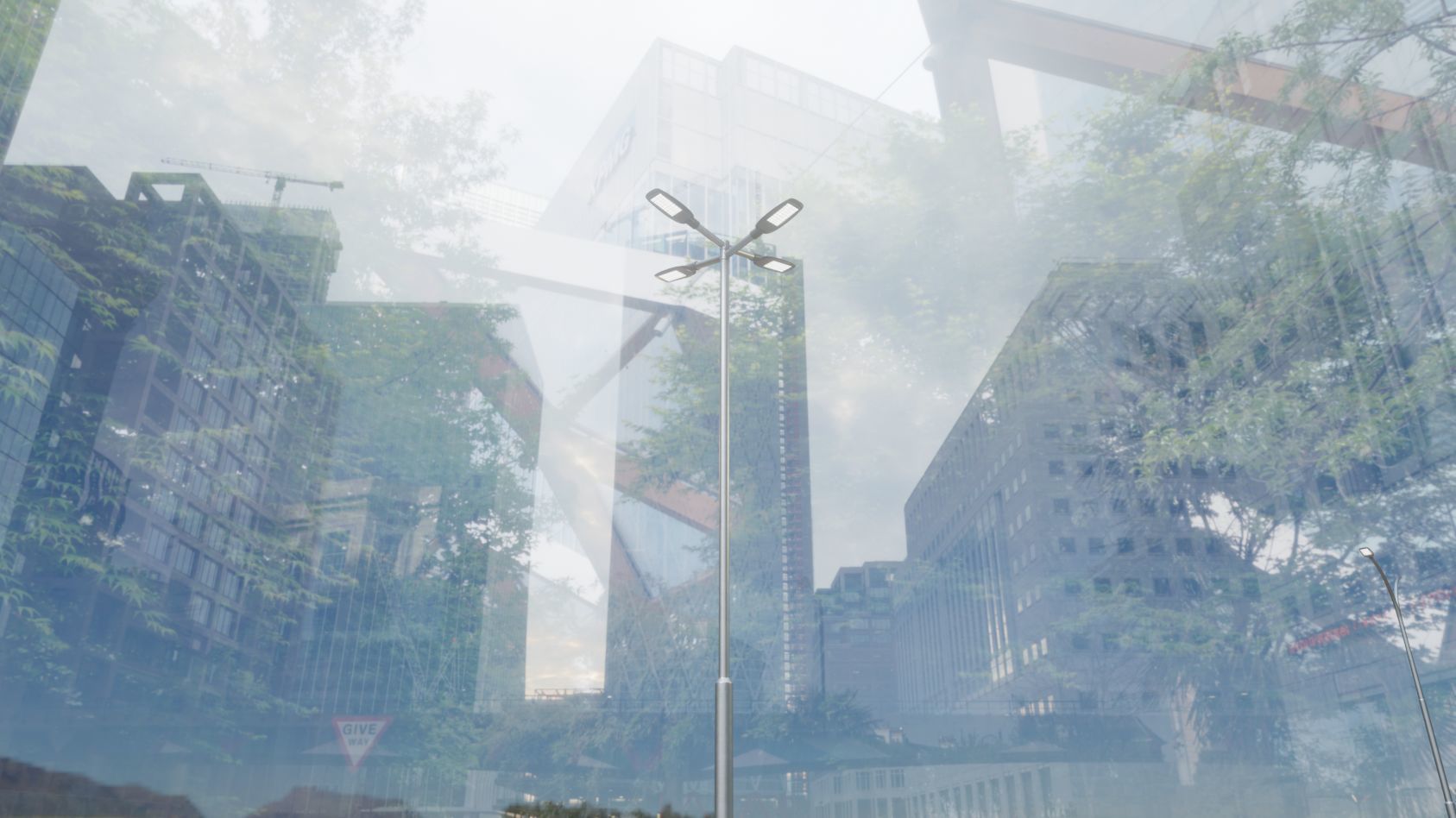 Street Light 12 version 9 5m with pole 2 Low-poly 3D model_73