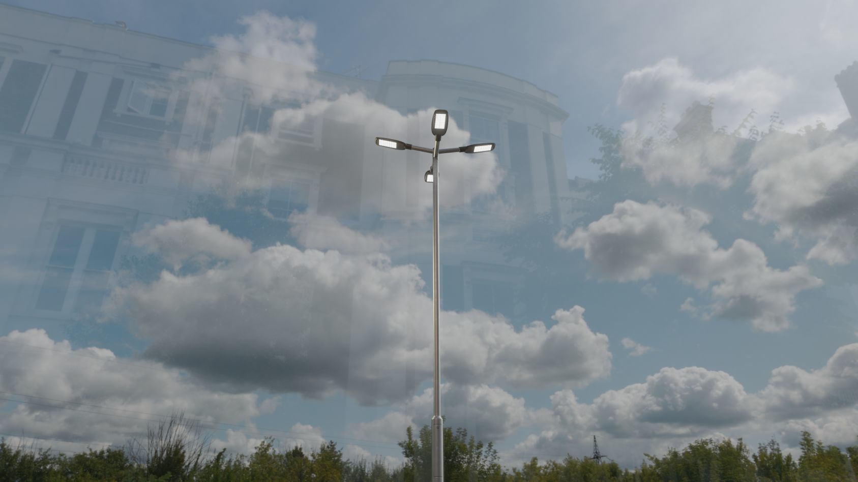 Street Light 12 version 9 5m with pole 2 Low-poly 3D model_60