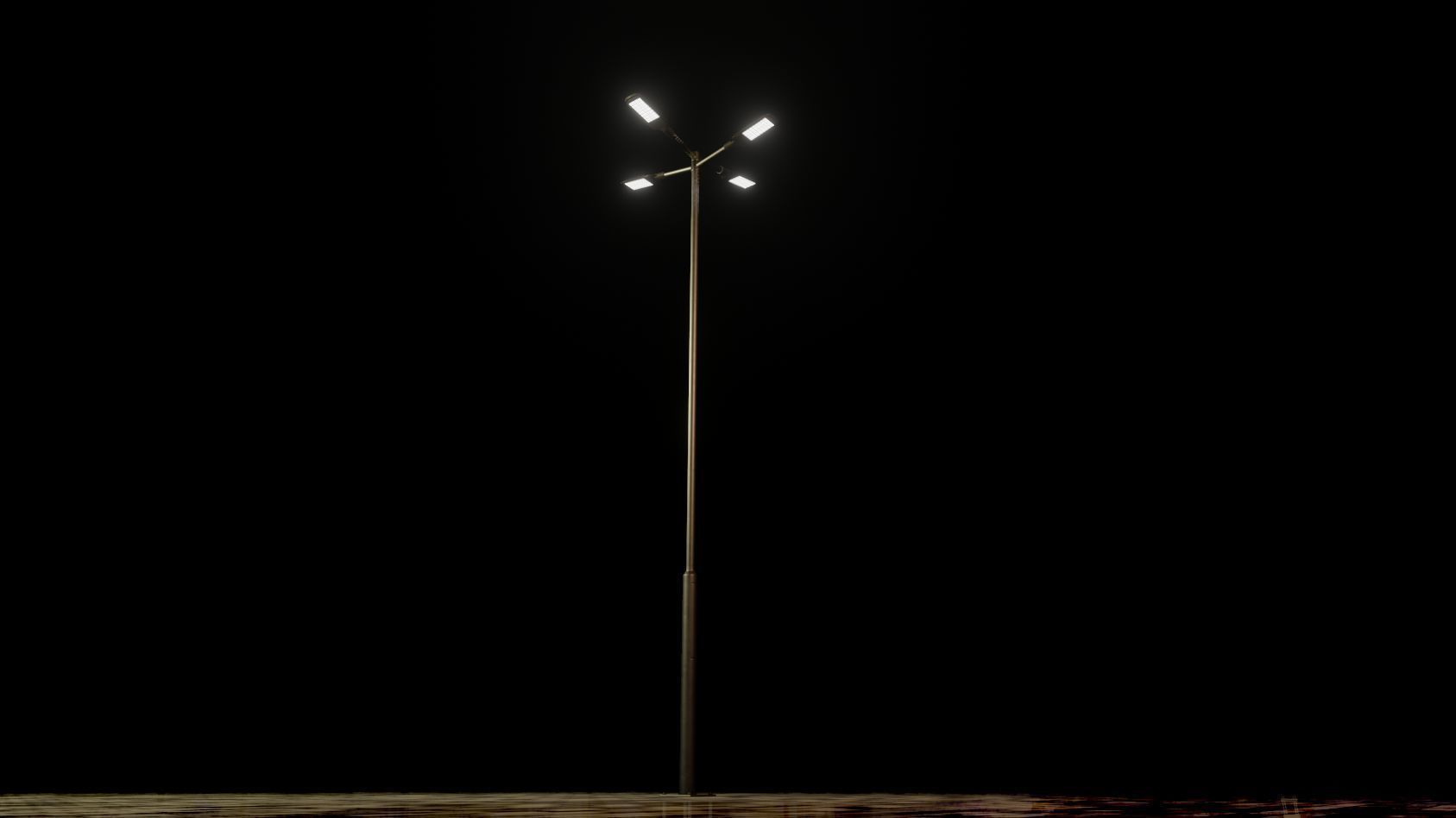 Street Light 12 version 9 5m with pole 2 Low-poly 3D model_33