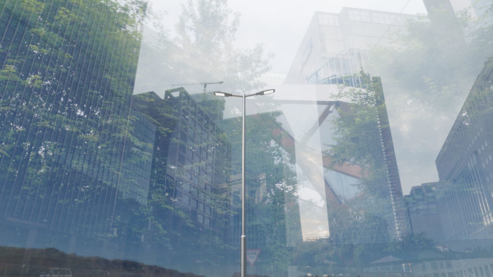 Street Light 12 version 7 5m with pole 2 Low-poly 3D model_5