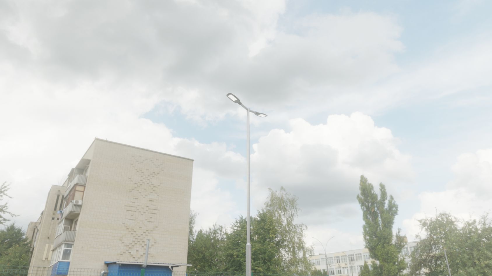 Street Light 12 version 7 5m with pole 2 Low-poly 3D model_91