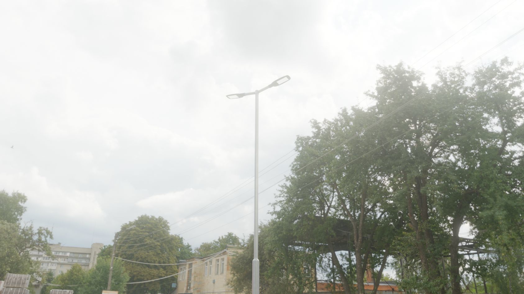 Street Light 12 version 7 5m with pole 2 Low-poly 3D model_21