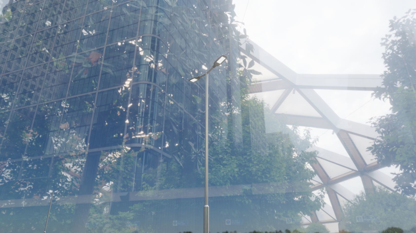 Street Light 12 version 7 5m with pole 2 Low-poly 3D model_23