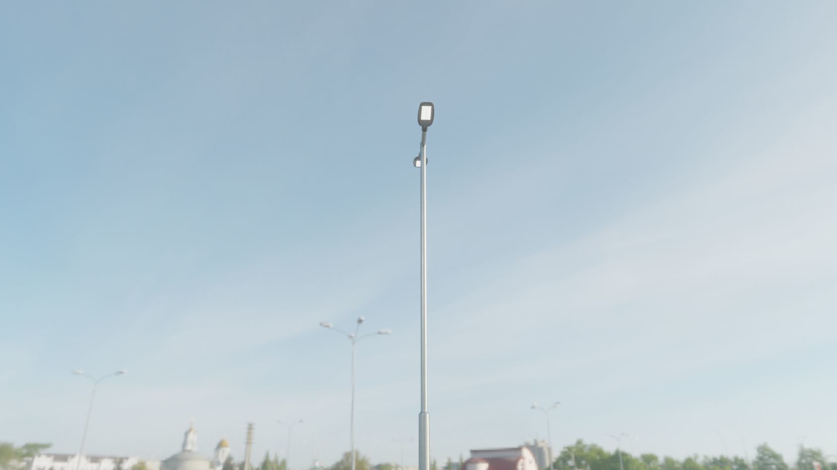 Street Light 12 version 7 5m with pole 2 Low-poly 3D model_26