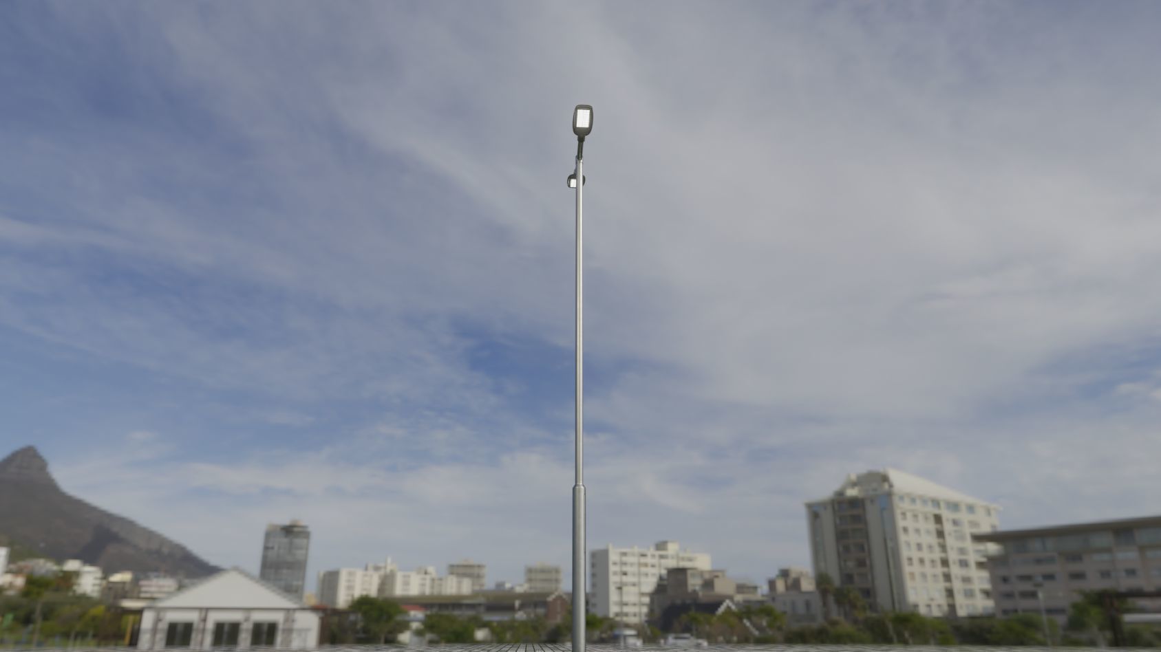 Street Light 12 version 7 5m with pole 2 Low-poly 3D model_59