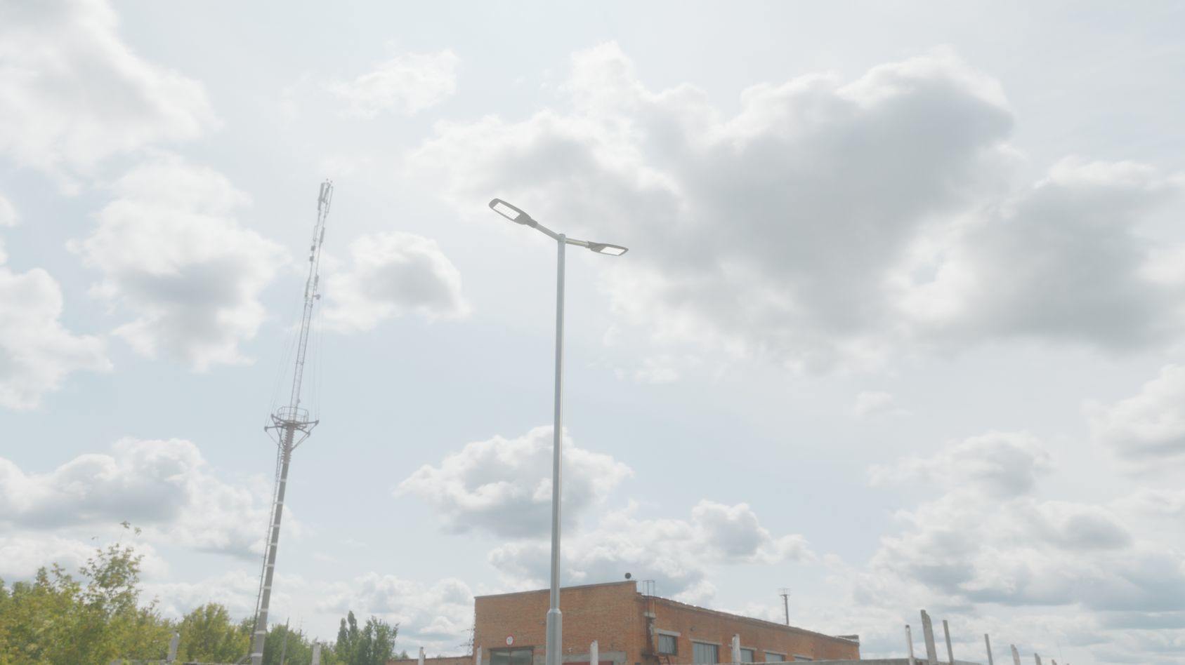 Street Light 12 version 7 5m with pole 2 Low-poly 3D model_48