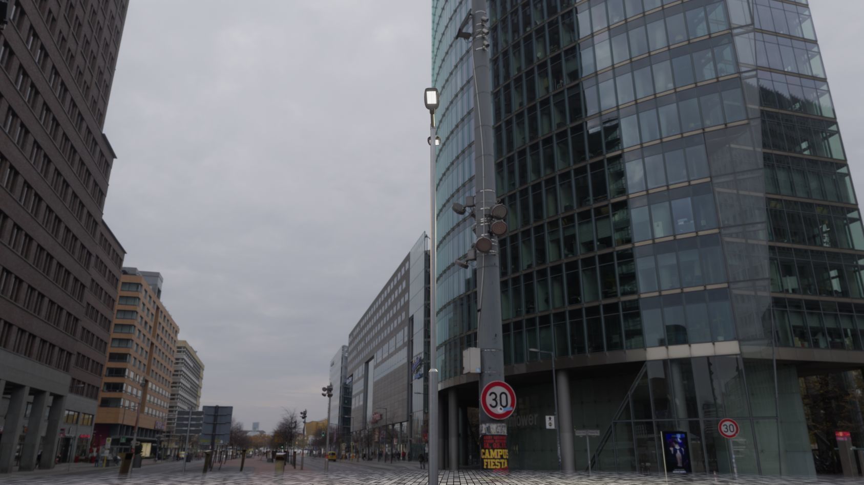 Street Light 12 version 7 5m with pole 2 Low-poly 3D model_71