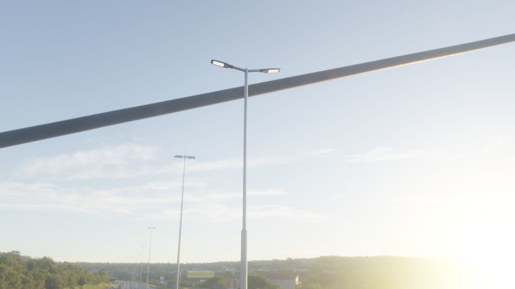 Street Light 12 version 7 5m with pole 2 Low-poly 3D model_50