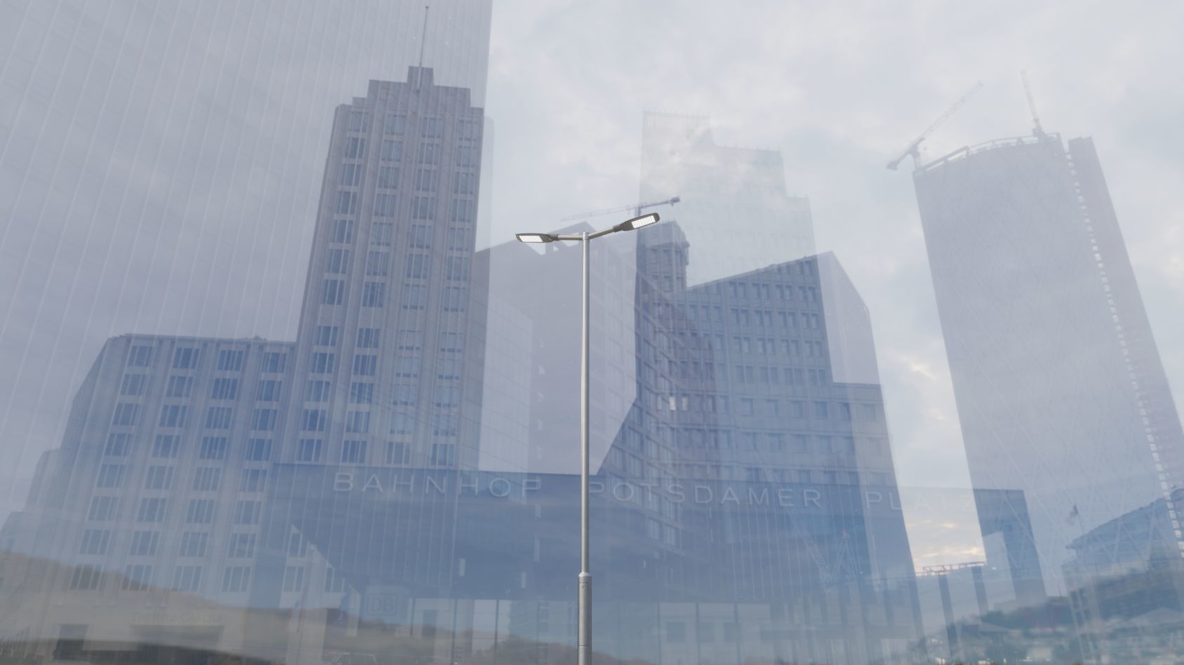 Street Light 12 version 7 5m with pole 2 Low-poly 3D model_6