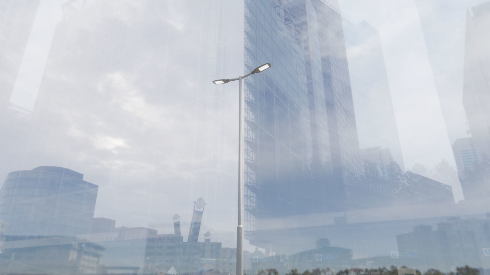 Street Light 12 version 7 5m with pole 2 Low-poly 3D model_54