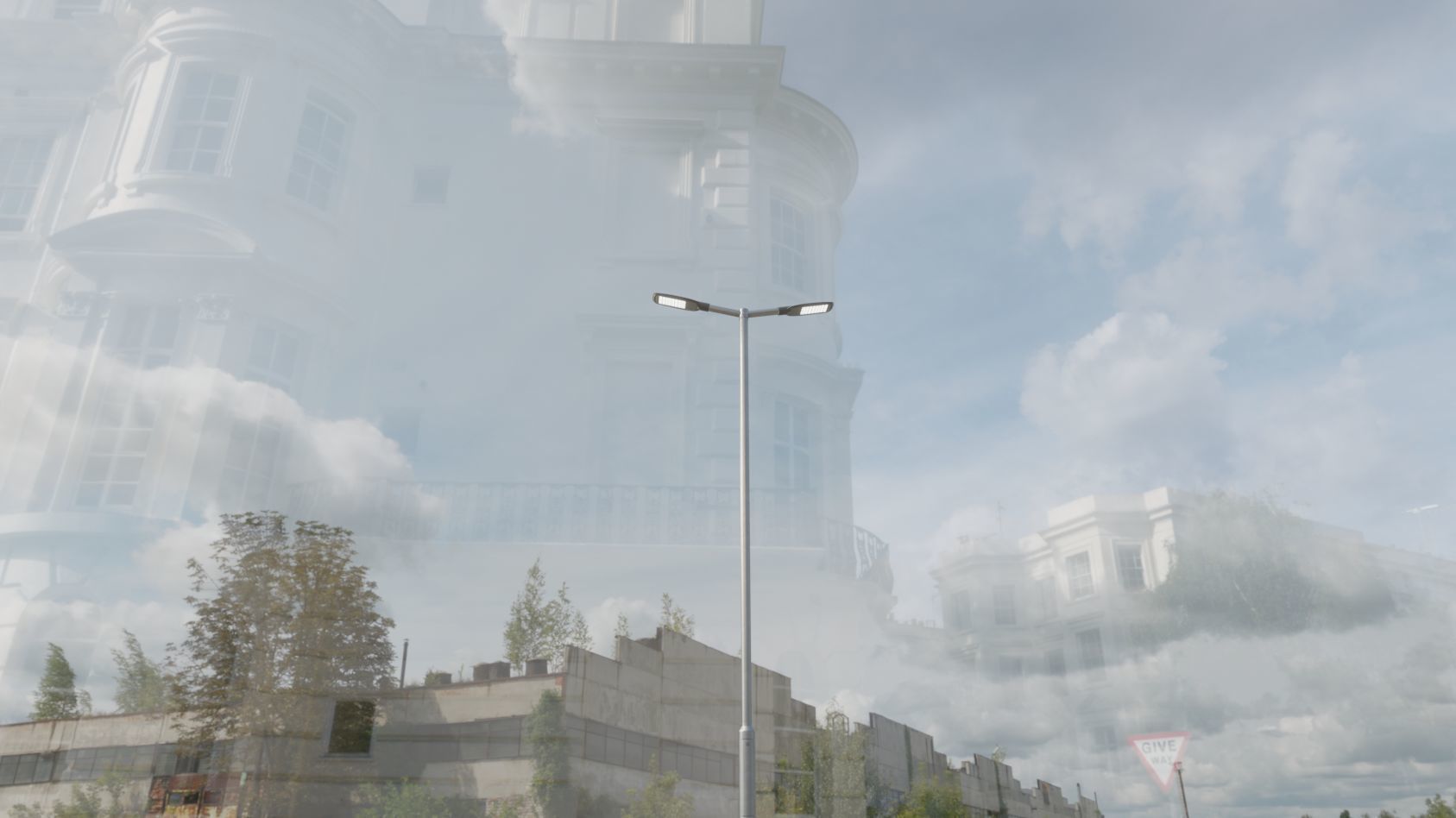 Street Light 12 version 7 5m with pole 2 Low-poly 3D model_95