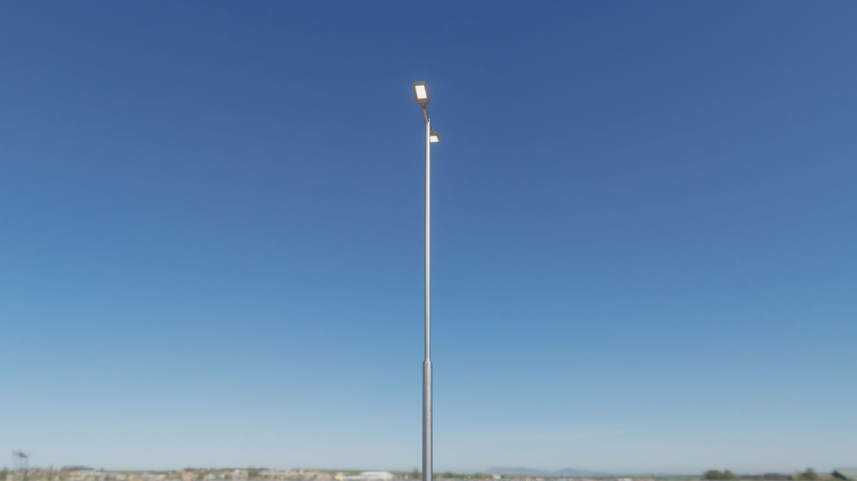 Street Light 12 version 7 5m with pole 2 Low-poly 3D model_60