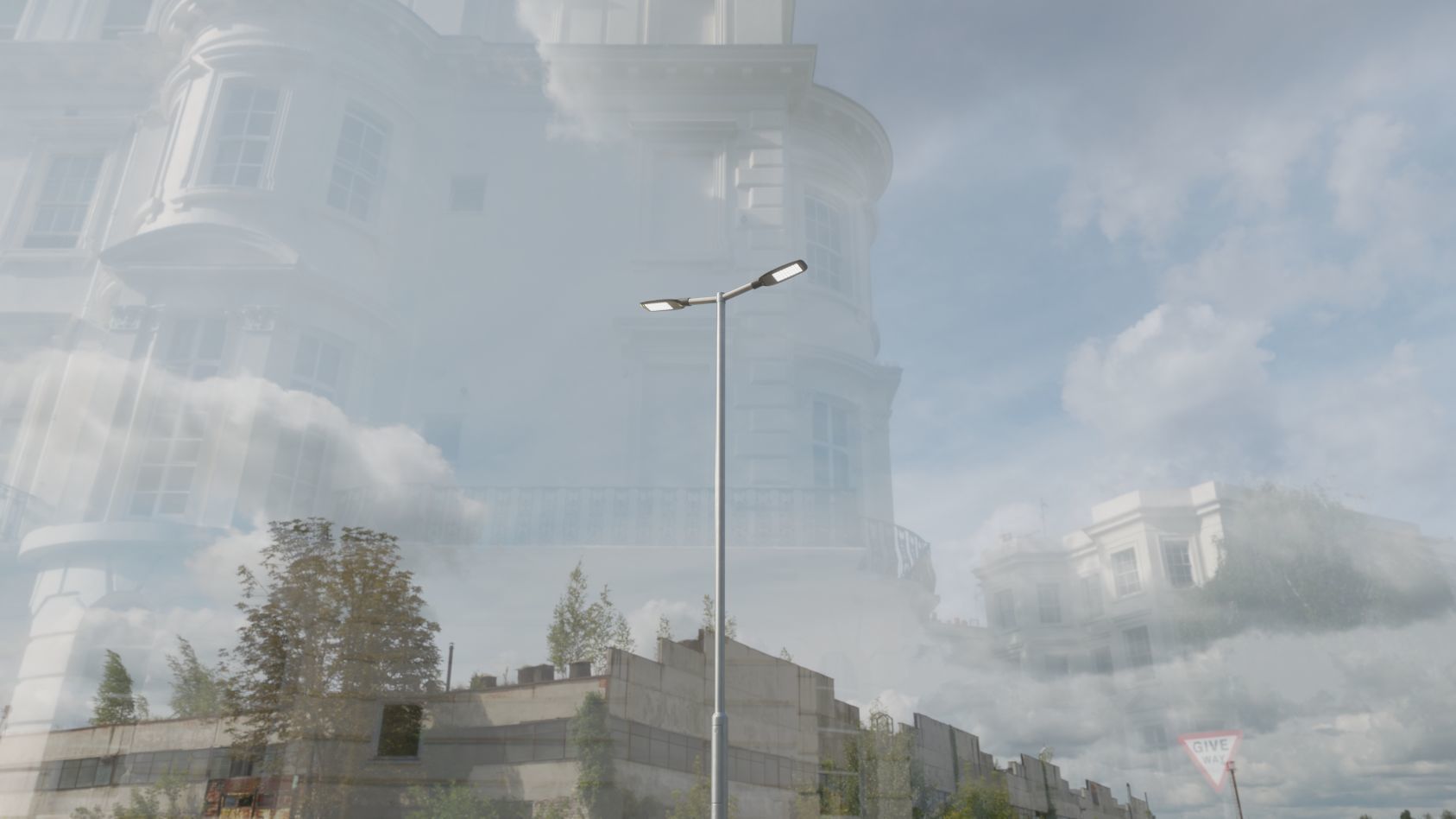 Street Light 12 version 7 5m with pole 2 Low-poly 3D model_65