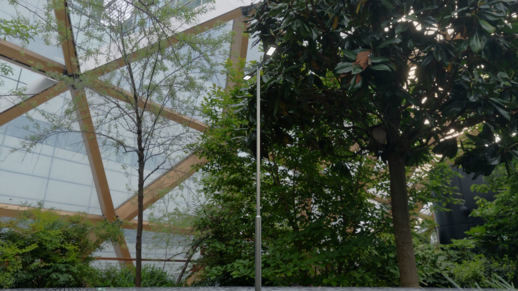 Street Light 12 version 7 5m with pole 2 Low-poly 3D model_57