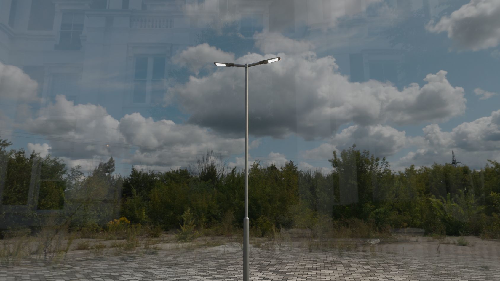 Street Light 12 version 7 5m with pole 2 Low-poly 3D model_80
