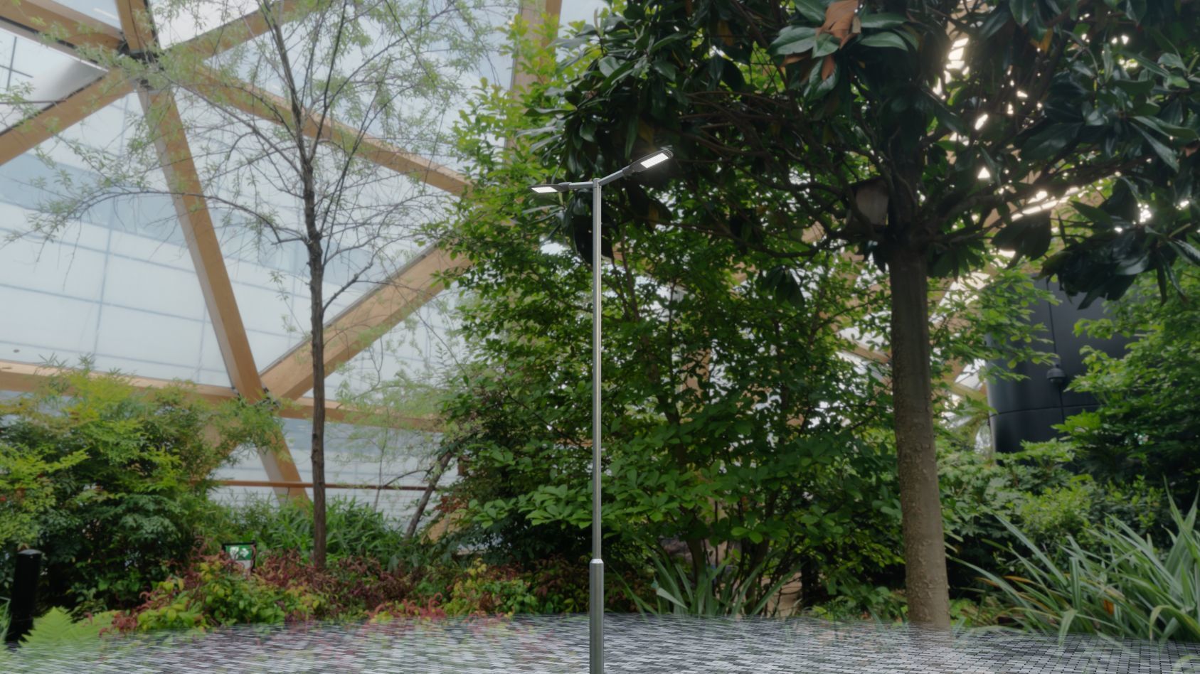 Street Light 12 version 7 5m with pole 2 Low-poly 3D model_82