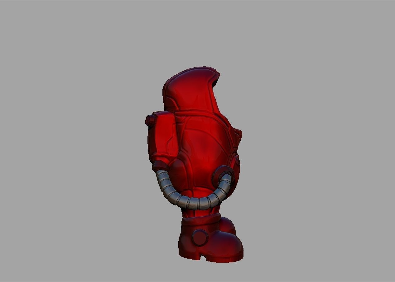 Among us game character alien impostor 3D print model_21