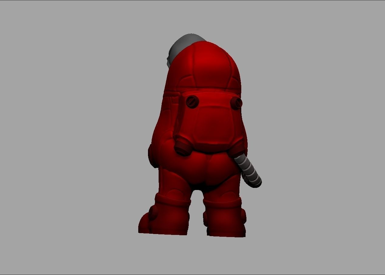 Among us game character alien impostor 3D print model_17