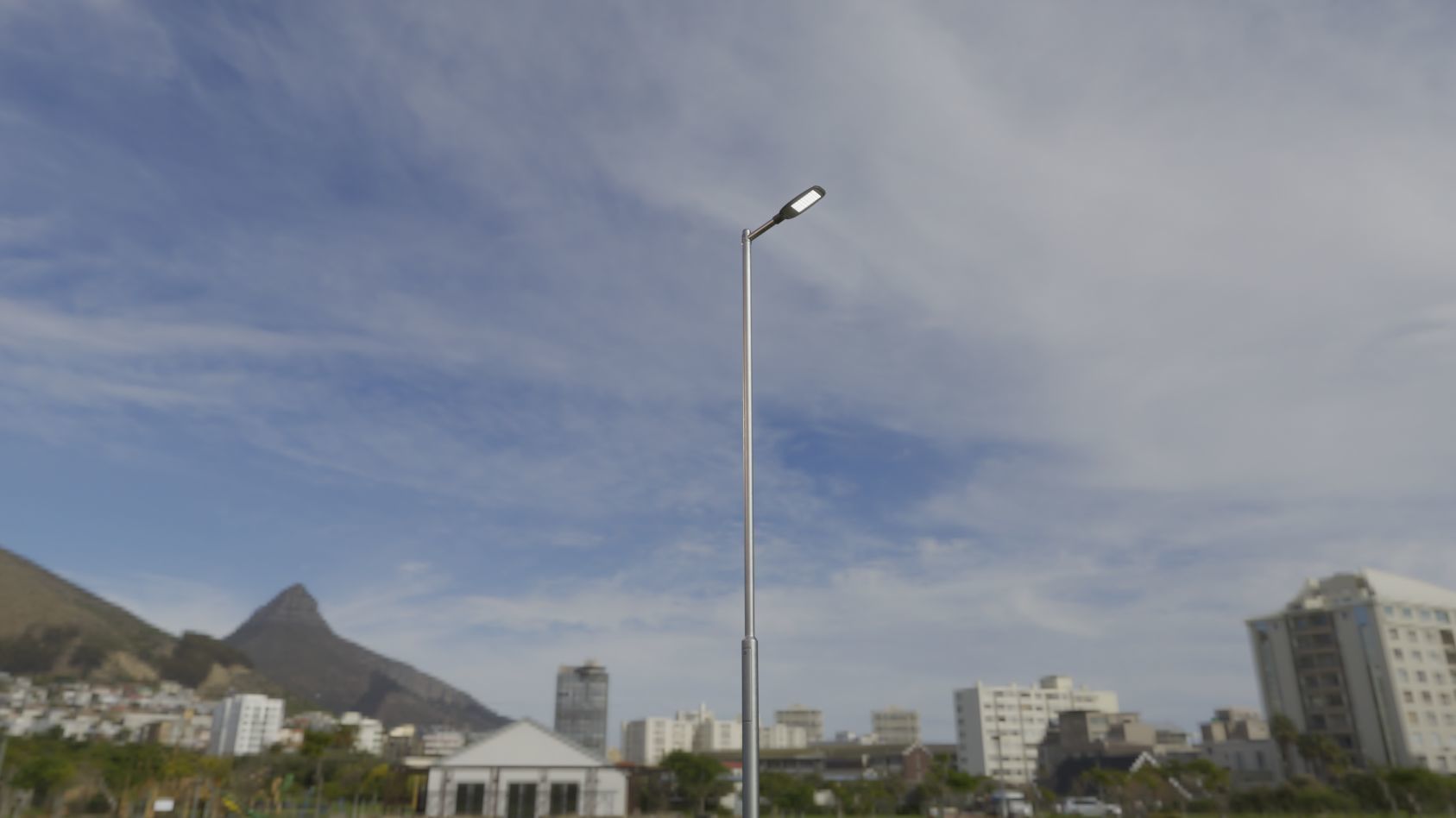 Street Light 12 version 6 5m with pole 2 Low-poly 3D model_34