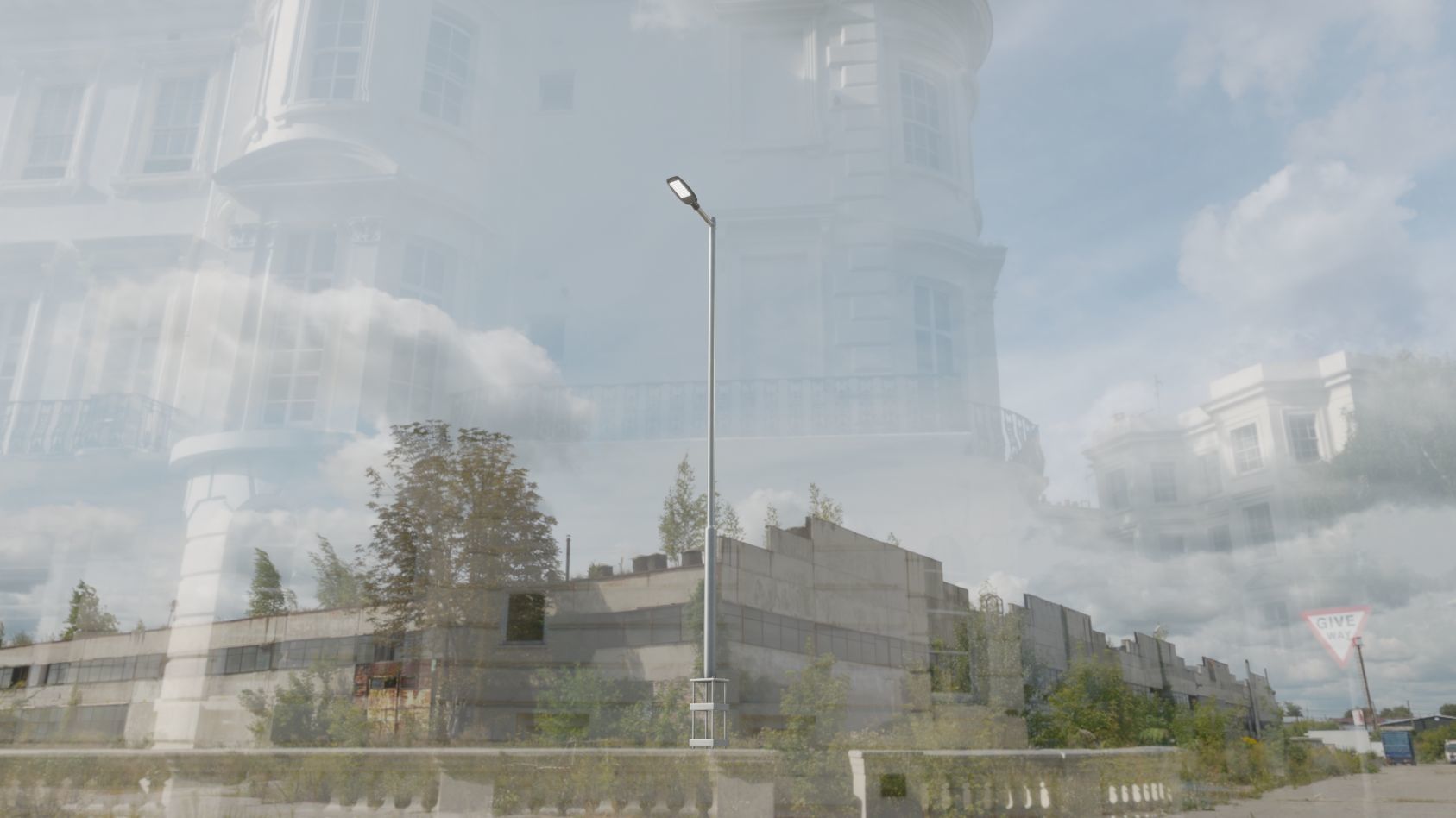 Street Light 12 version 6 5m with pole 2 Low-poly 3D model_75