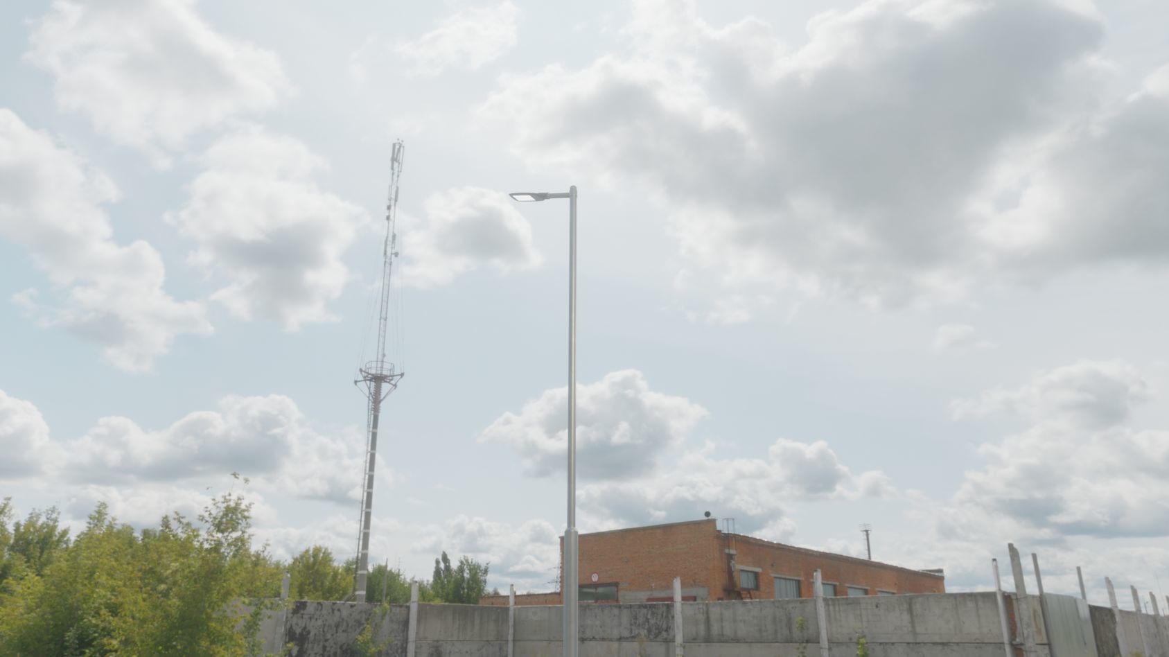 Street Light 12 version 6 5m with pole 2 Low-poly 3D model_83