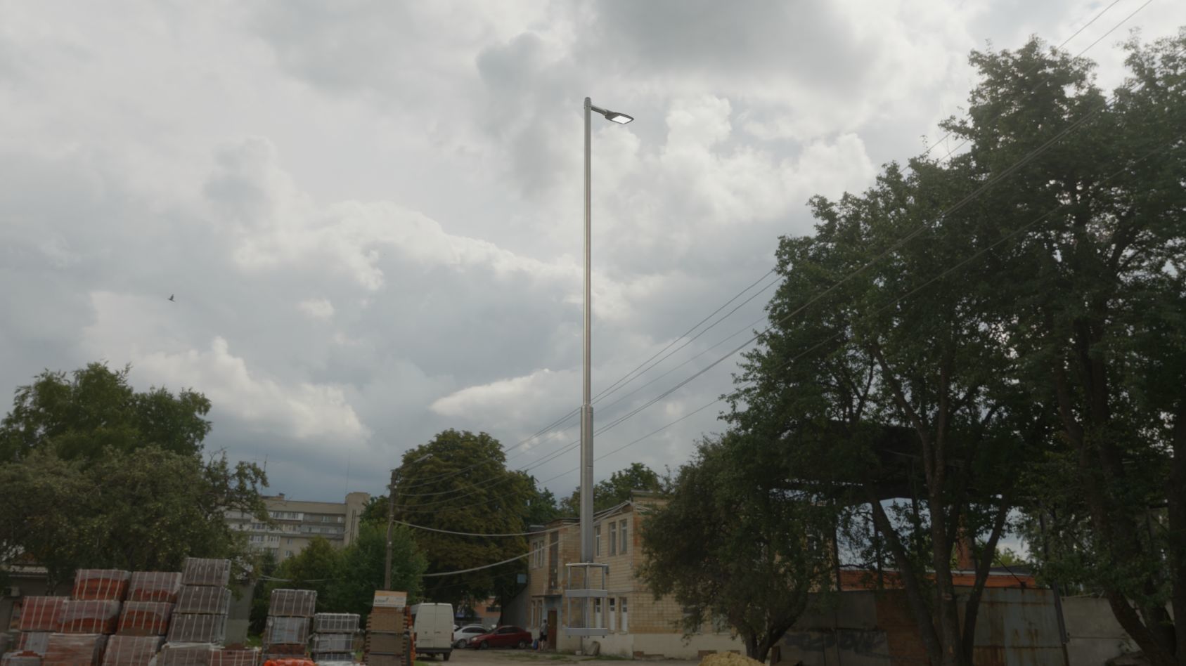 Street Light 12 version 6 5m with pole 2 Low-poly 3D model_26