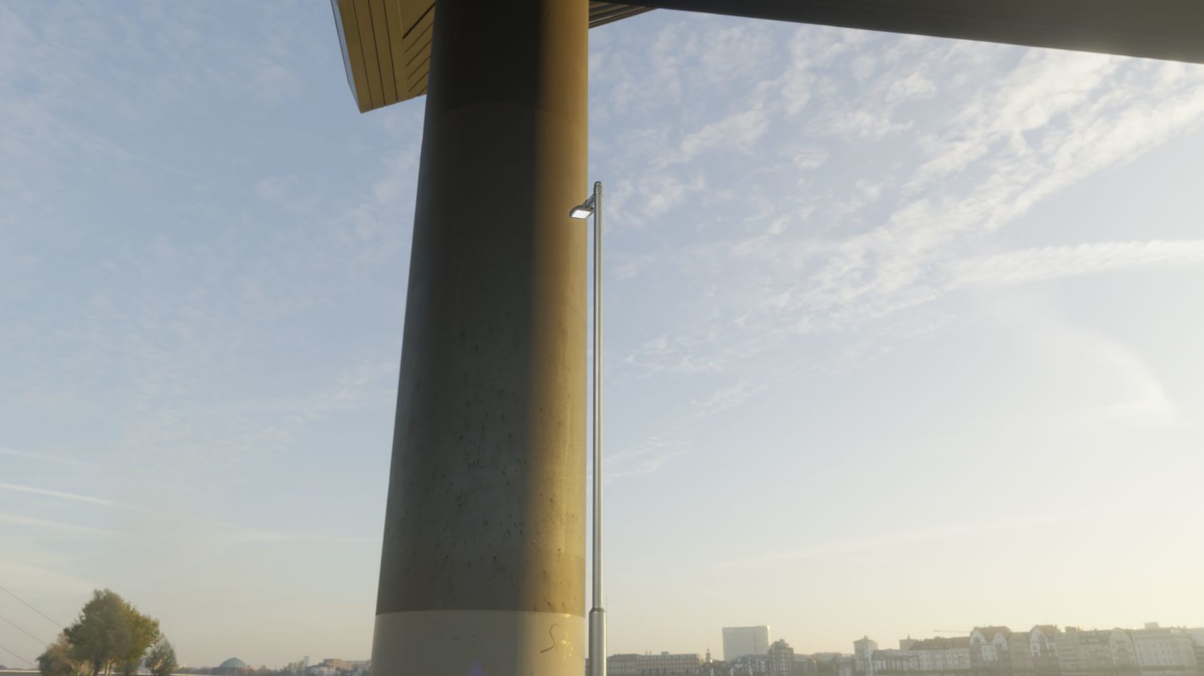 Street Light 12 version 6 5m with pole 2 Low-poly 3D model_87