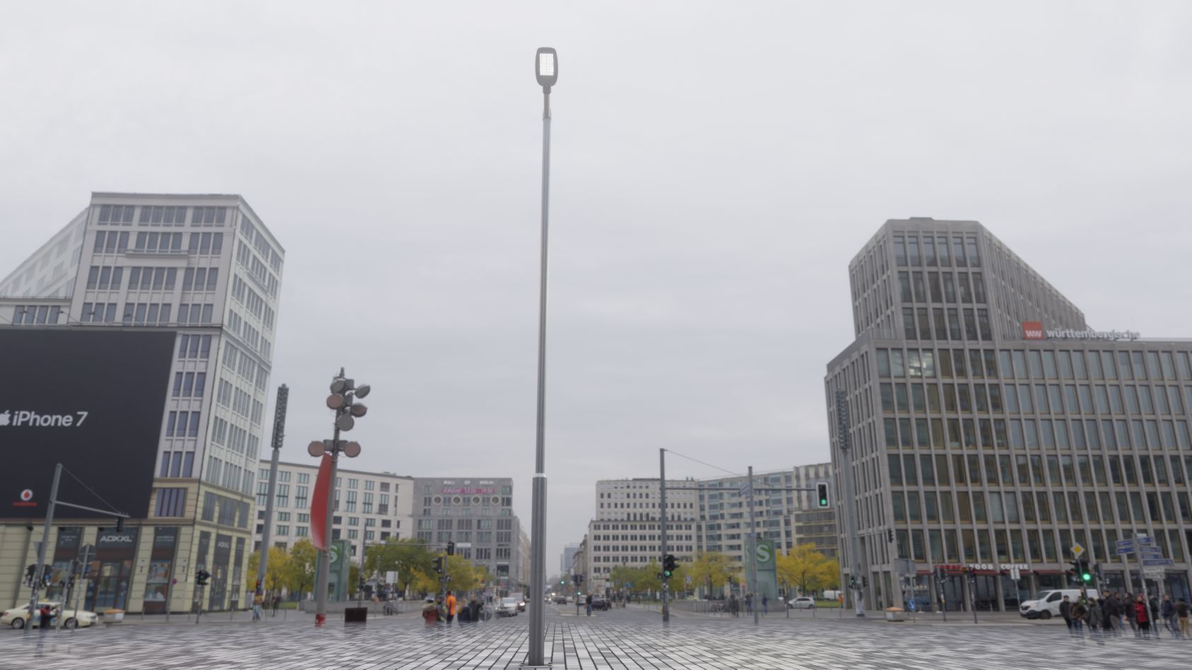 Street Light 12 version 6 5m with pole 2 Low-poly 3D model_6