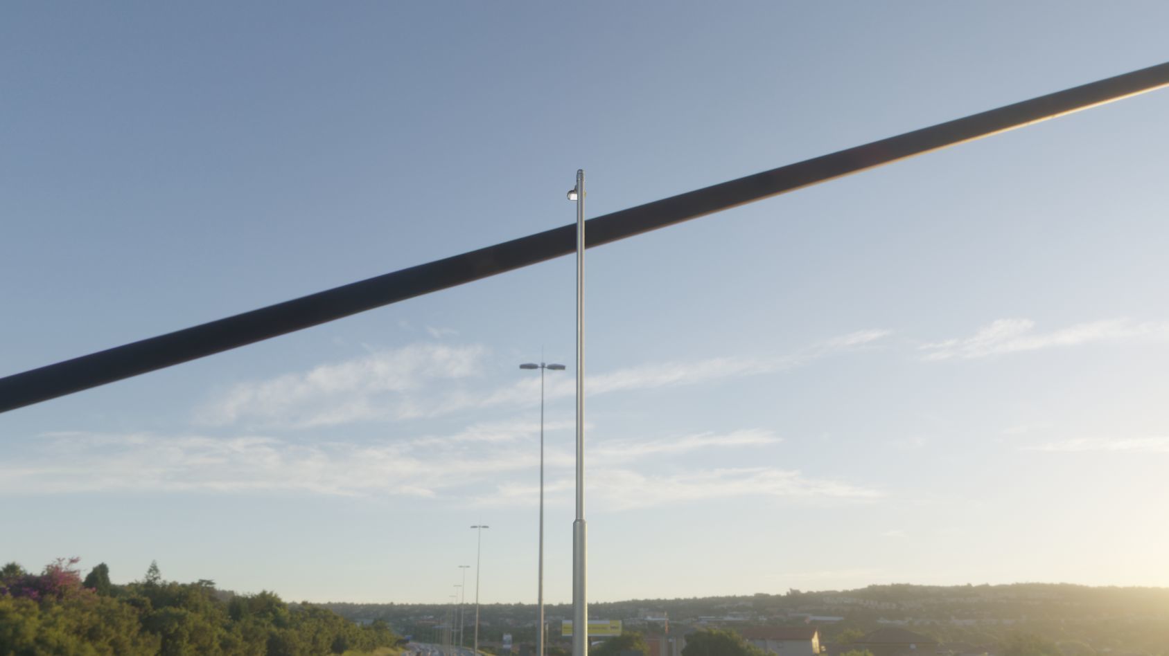 Street Light 12 version 6 5m with pole 2 Low-poly 3D model_55