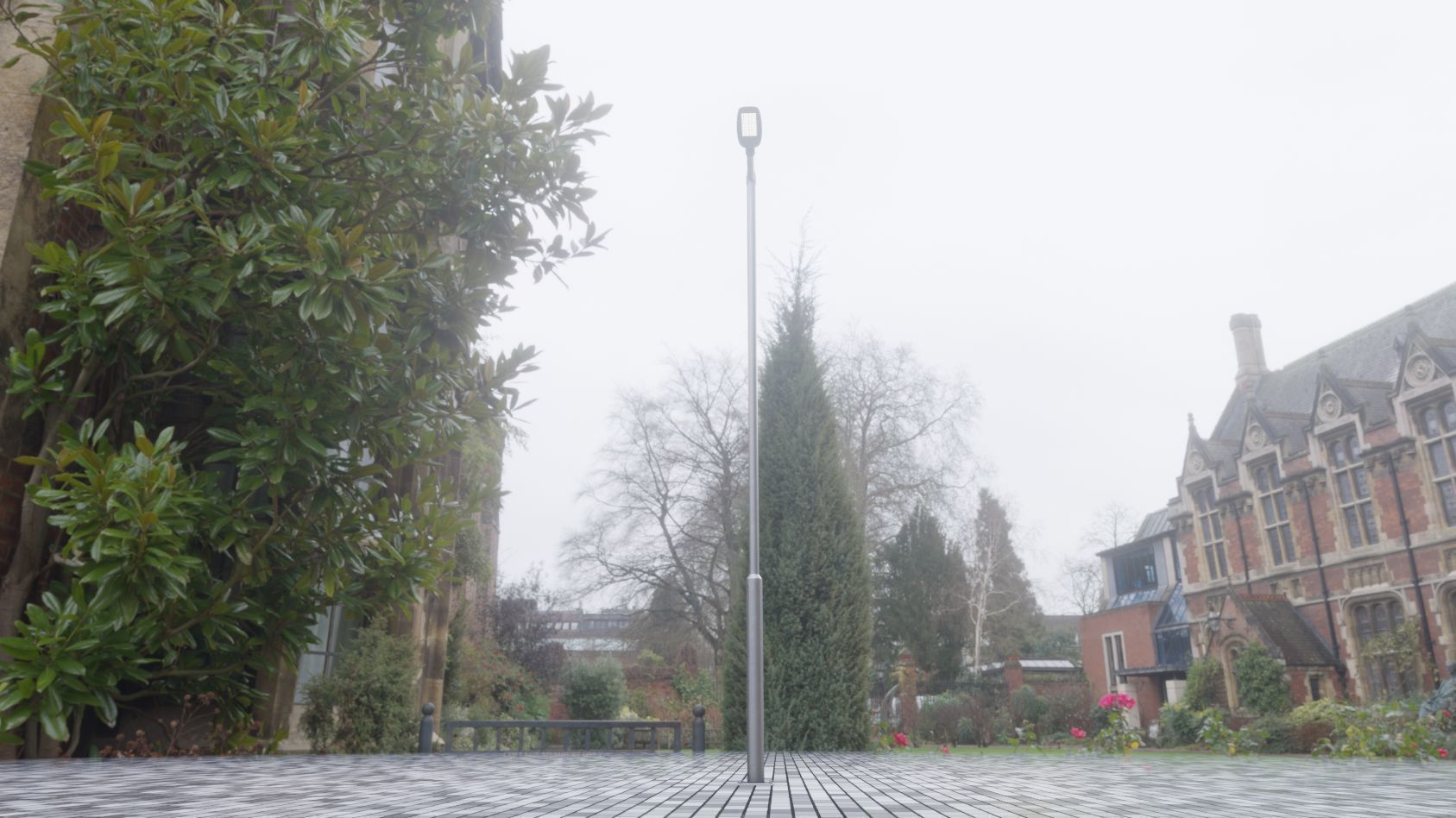 Street Light 12 version 6 5m with pole 2 Low-poly 3D model_39