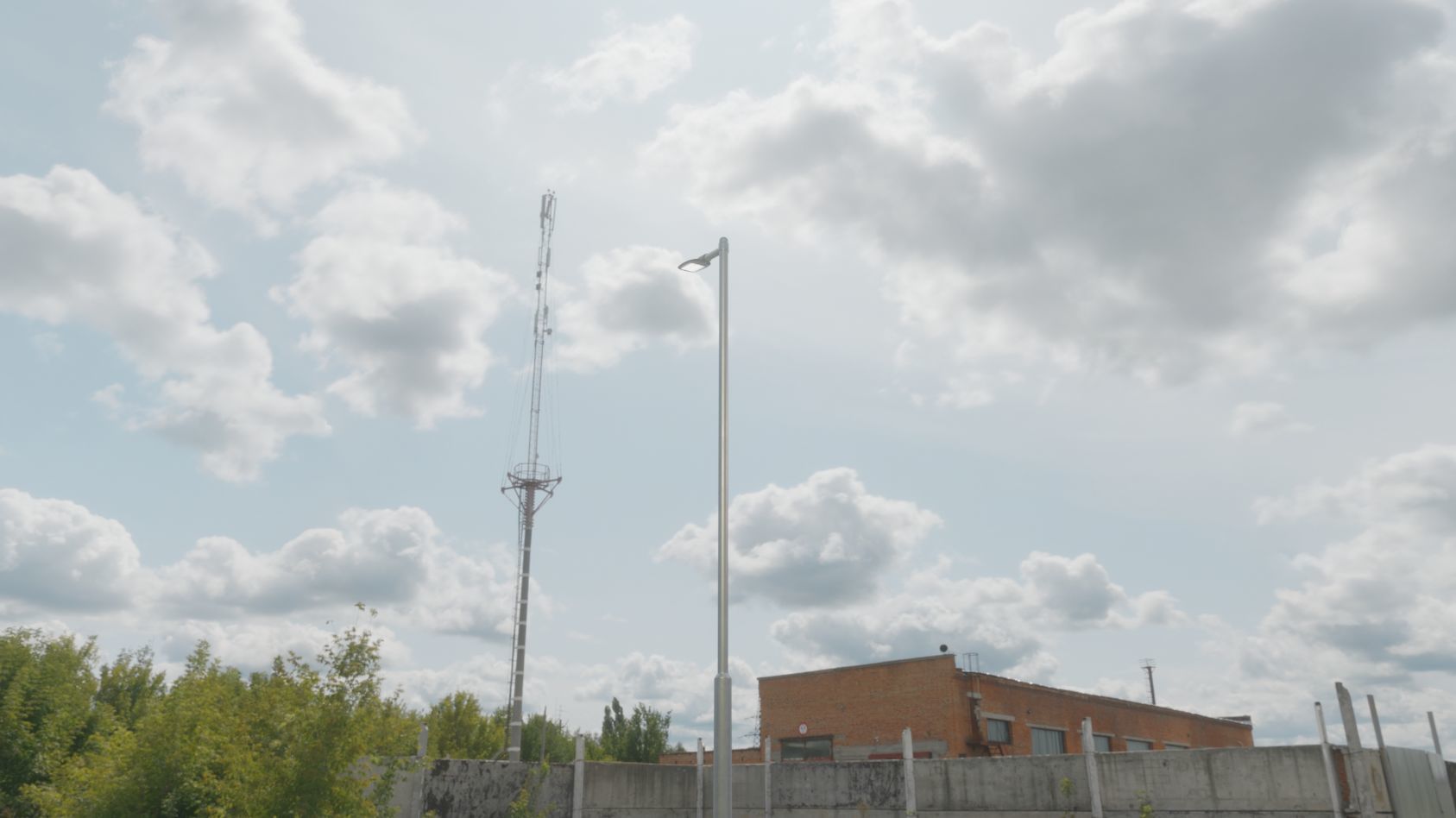 Street Light 12 version 6 5m with pole 2 Low-poly 3D model_53