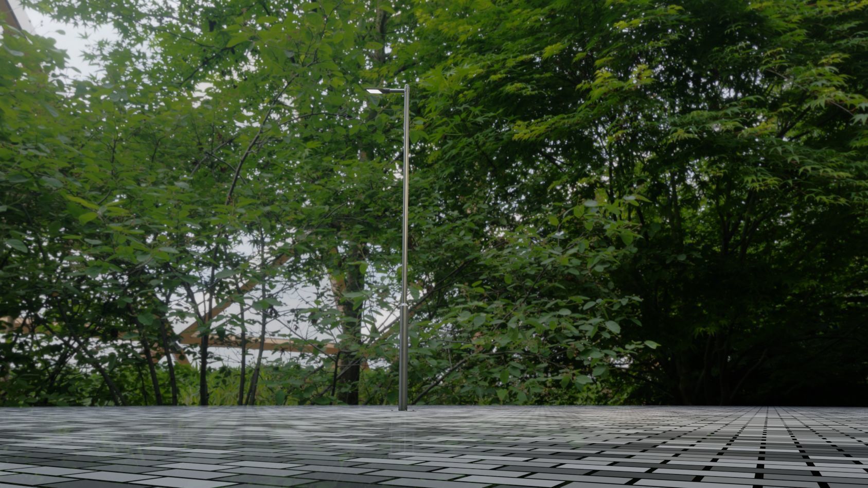 Street Light 12 version 6 5m with pole 2 Low-poly 3D model_17