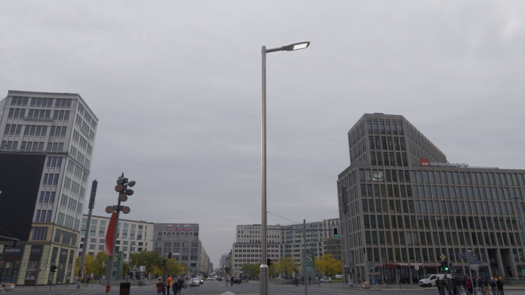 Street Light 12 version 6 5m with pole 2 Low-poly 3D model_96